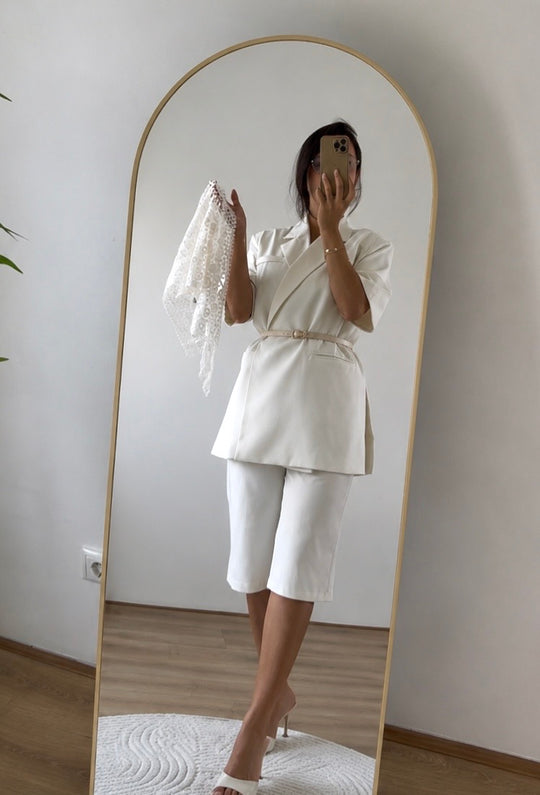 Pearl Short-Sleeve Blazer