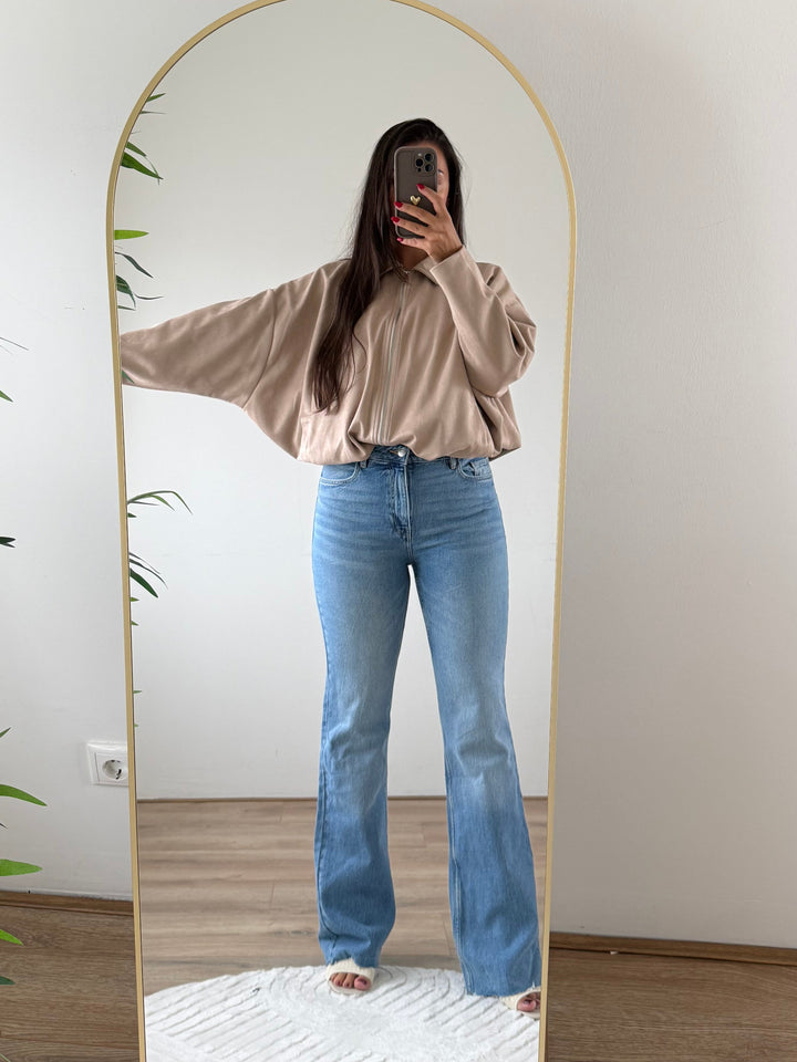 Suede Balloon Jacket